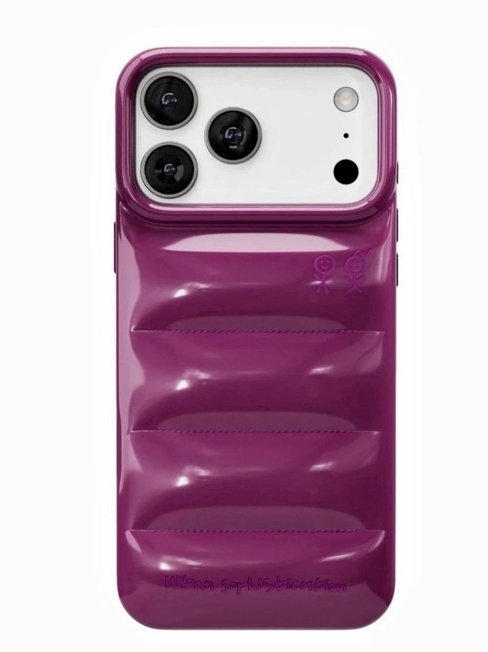 Urban Sophistication The Puffer Case - (Plum) Mixed Berries 18 Pro Max IPhone